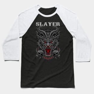 SLAYER BAND MERCHANDISE Baseball T-Shirt